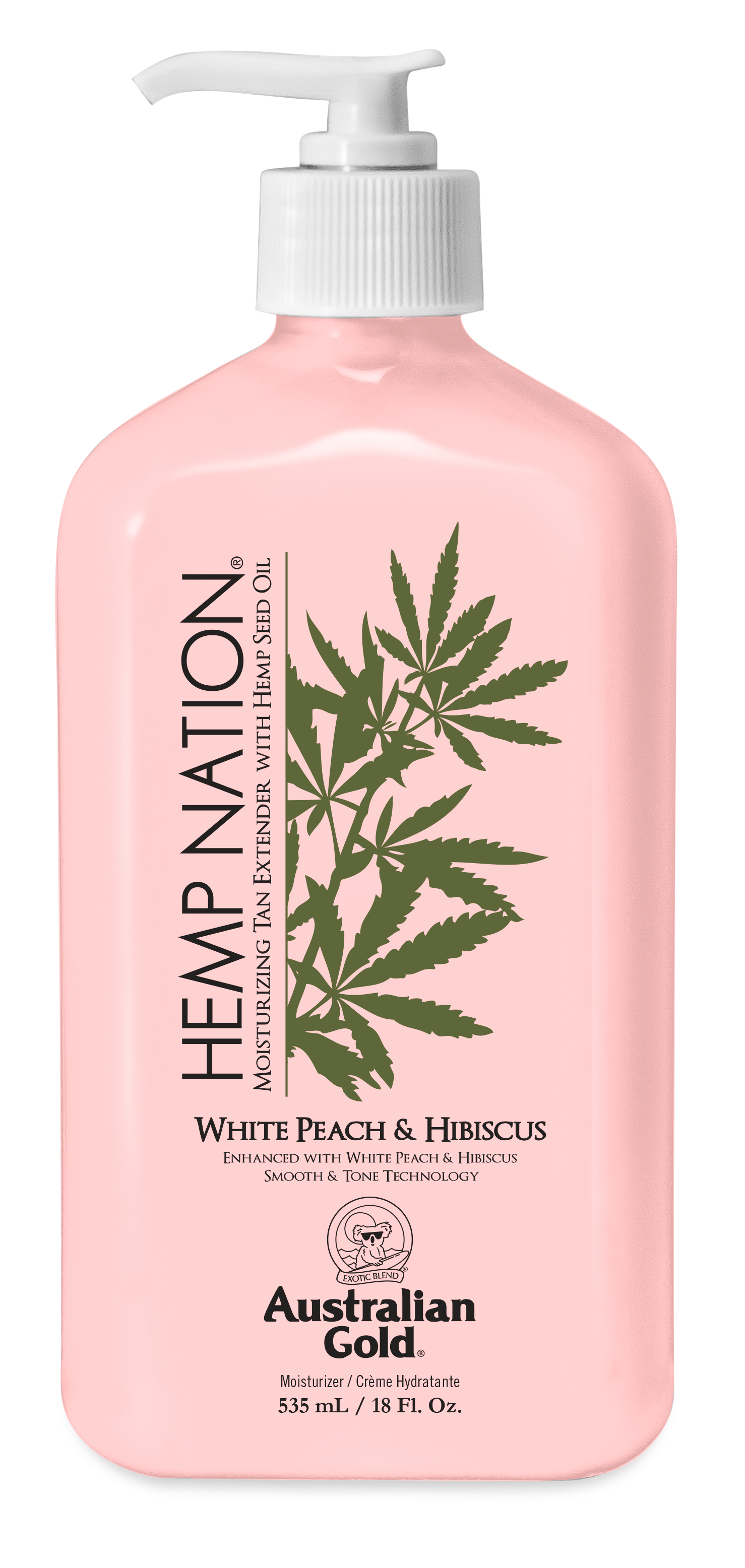 Australian Gold - Hemp Nation White Peach & Hibiscus (535ml)